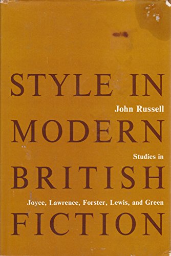 Beispielbild fr Style in Modern British Fiction zum Verkauf von Phatpocket Limited